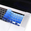 Silicone Keyboard Skin Cover for Macbook Pro 16'' A2141 Touch Bar (Gradient Blue)