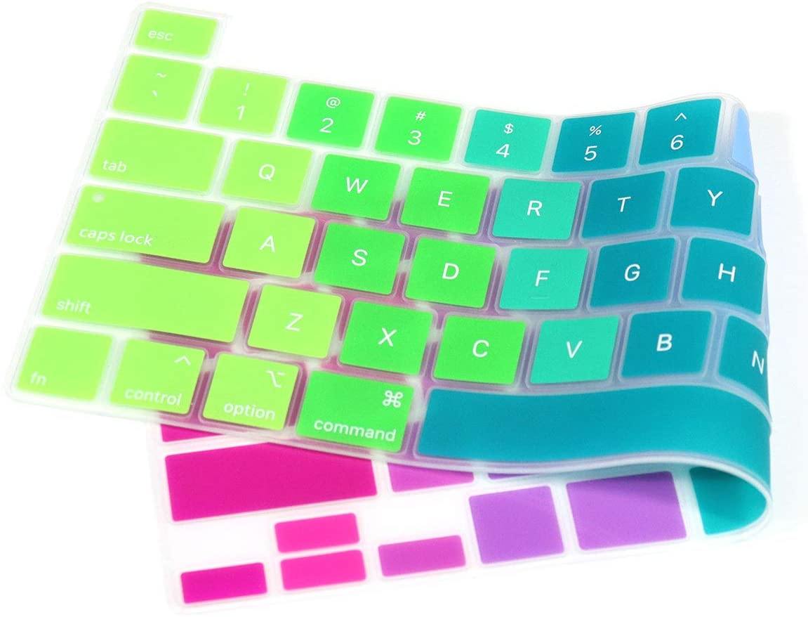 Silicone Keyboard Skin Cover for Macbook Pro 13'' A2338/A2289/A2251 TouchBar (Rainbow) - iFyx