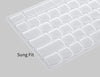 Silicone Keyboard Skin Cover for Lenovo 510 Wireless Keyboard GX30N81775, 4X30M39458, KBRFBU71 All in One Desktop (Clear)