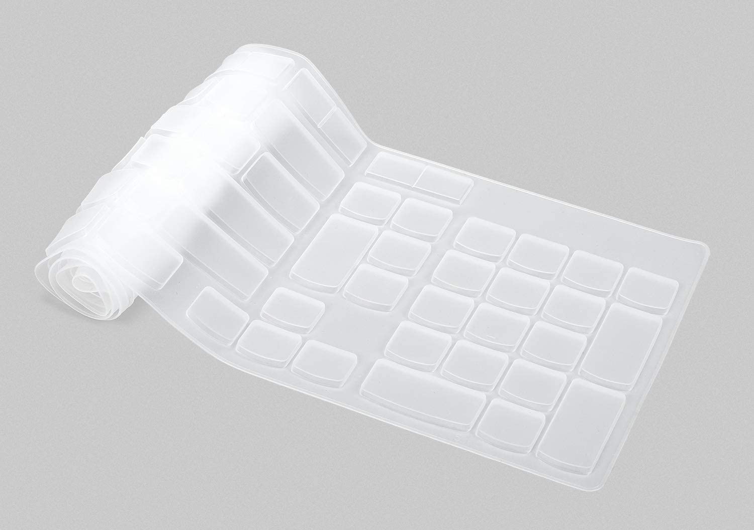 Silicone Keyboard Skin Cover for Lenovo 510 Wireless Keyboard GX30N81775, 4X30M39458, KBRFBU71 All in One Desktop (Clear)