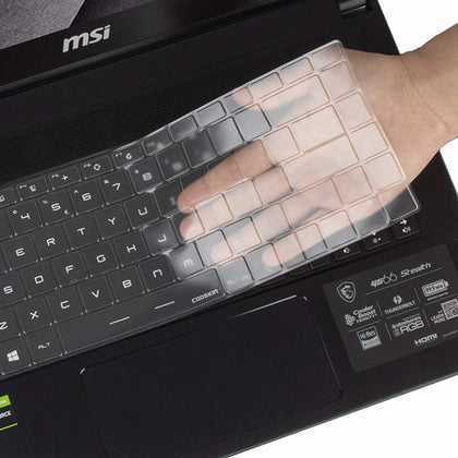 TPU Keyboard Skin Cover for MSI Modern 14 Prestige 14 Evo - A12M 2020-2024 Laptop (Clear)