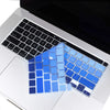 Silicone Keyboard Skin Cover for Macbook Pro 16'' A2141 Touch Bar (Gradient Blue)