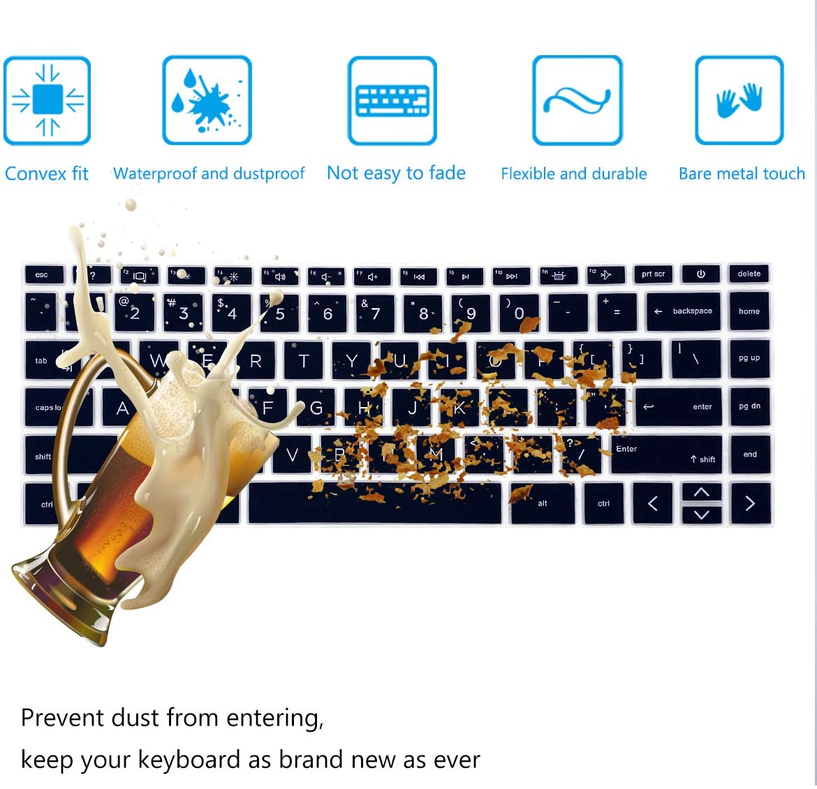 Silicone Keyboard Skin Cover for HP Pavilion 14