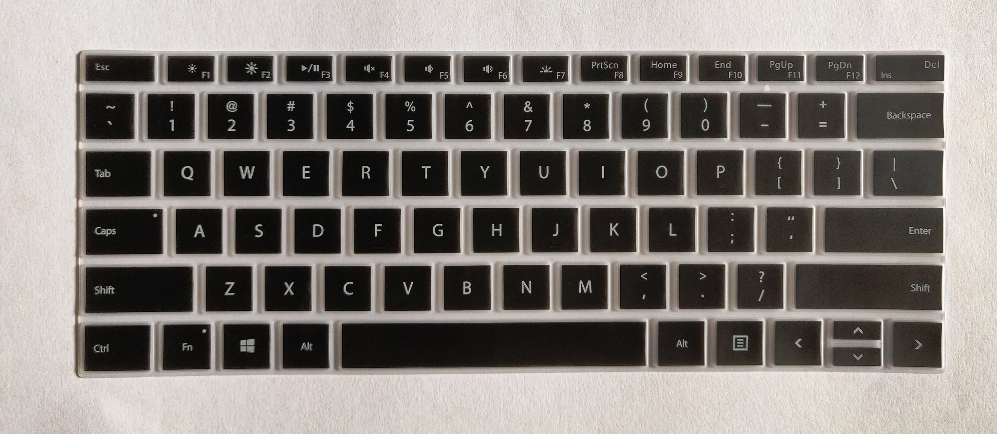 Silicone Keyboard Skin Cover for Microsoft Surface Pro 6 2018 Pro 7 2020 (Black) - iFyx