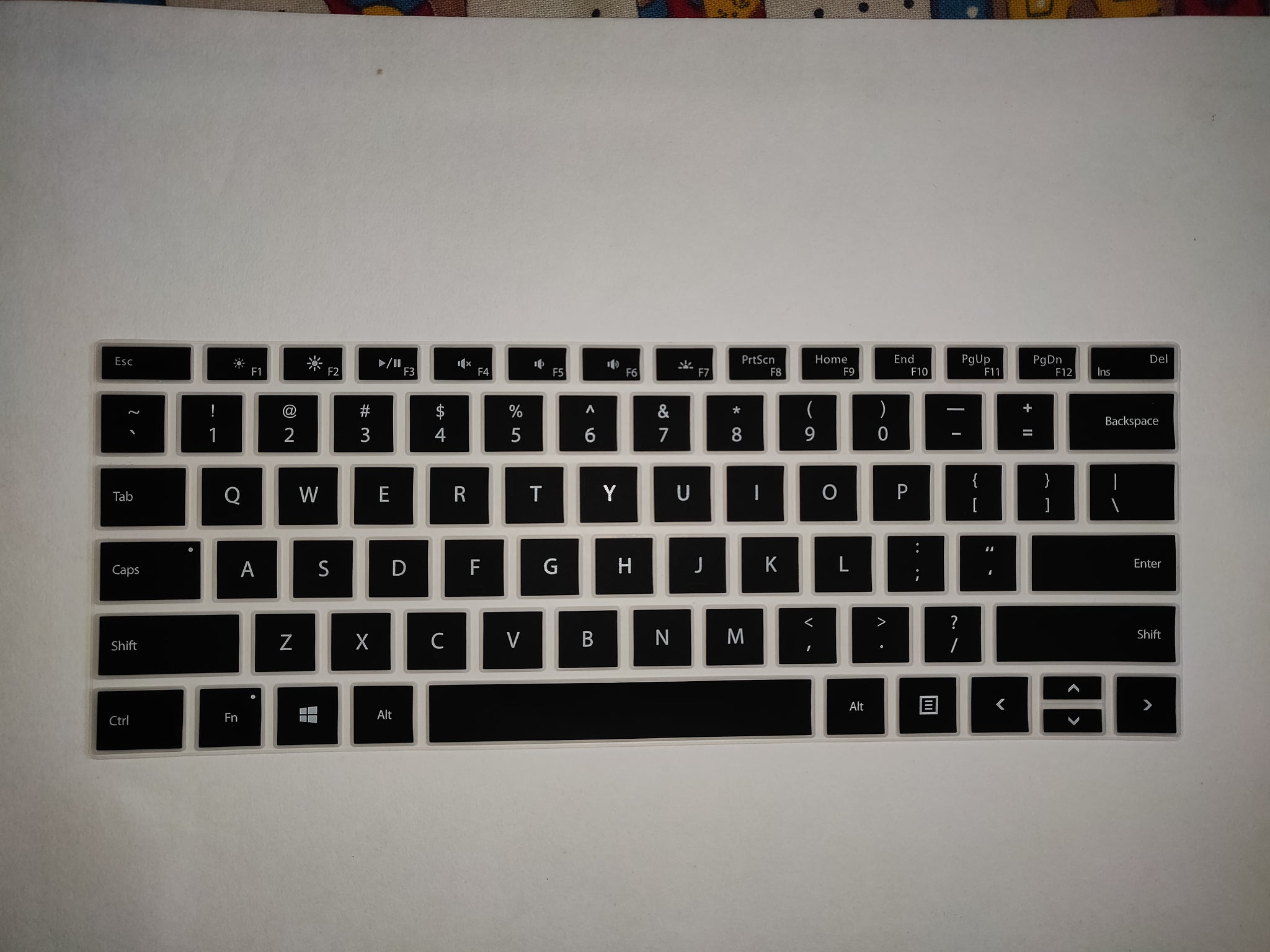 Silicone Keyboard Skin Cover for Microsoft Surface Pro 6 2018 Pro 7 2020 (Black) - iFyx
