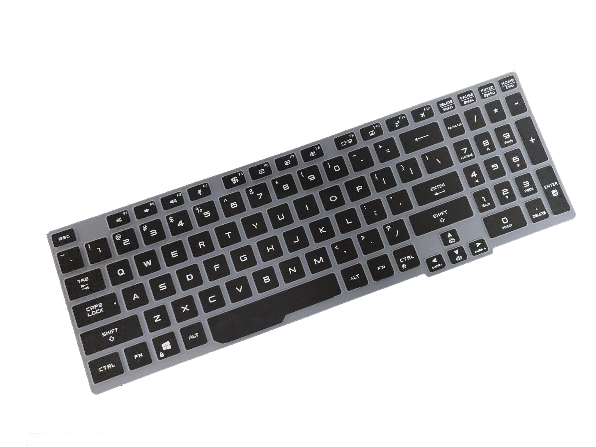 Silicone Keyboard Skin Cover for Asus TUF A15 FA506 A17 706 Laptop 2020 (Black) - iFyx