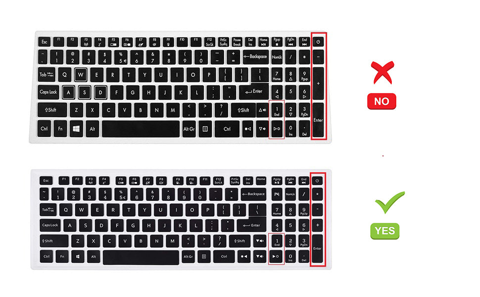 Silicone Keyboard Skin Cover for Acer Predator Helios 300