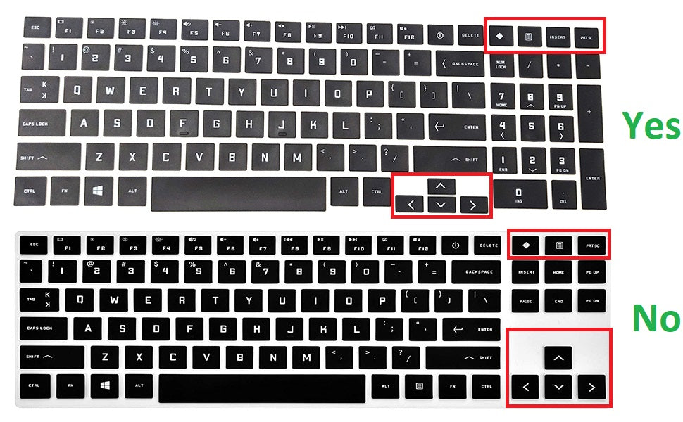 Protection Clavier Silicone Transparente Pour HP Omen 15.6" (modèles 15-dc 2018 Et 15-dh 2019)