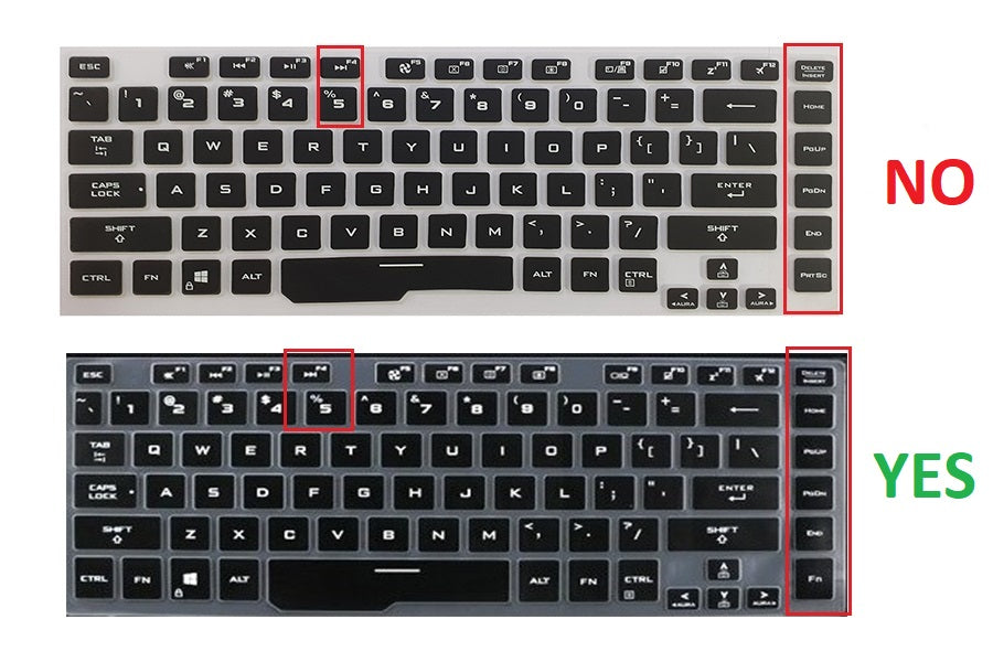 Silicone Keyboard Skin Cover for Asus ROG Zephyrus G15 GU502 GA502