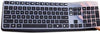 Silicone Keyboard Skin Cover for Logitech MK235 K375 K375S Keyboard (Black)