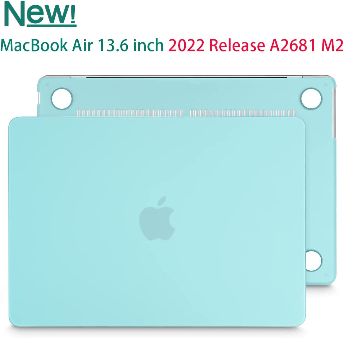 Matte Case Cover for Macbook Air 13 inch M2 A2681 Touch ID 2022 - 2023 (Turquoise)