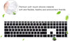 Silicone Keyboard Skin Cover for HP Pavilion 27-inch All in One PC xa0050/xa0080/xa0014/0370Nd/0010Na/0076Hk (Black)
