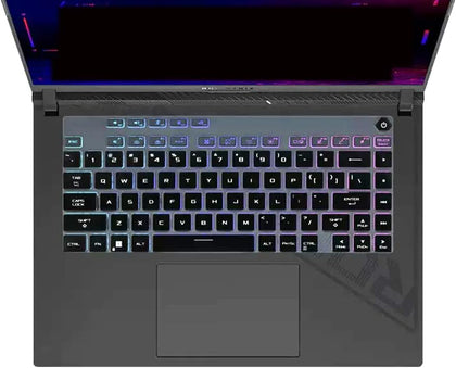 Silicone Keyboard Skin Cover for ASUS ROG Strix G16 G615 G614, Rog Strix Scar 16 G635 G634 Laptop Keyboard Skin Protector 2024-2025 (Black)