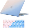 Matte Case Cover for Macbook Air 13 inch M1 A2337 / A2179 Touch ID 2020 (BabyPink / Blue)