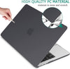 Matte Case Cover for Macbook Air 13 inch M2 A2681 Touch ID 2022 - 2023 (Black)