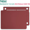 Matte Case Cover for Macbook Air 13 inch M2 A2681 Touch ID 2022 - 2023 (Winered)
