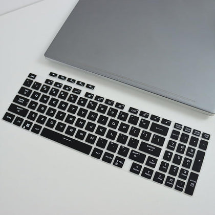 Silicone Keyboard Skin Cover for Asus ROG Strix Scar 18 G834 G835,ROG Strix G18 G814 G815 Laptop Keyboard Skin Protector 2024-2025 (Black)