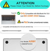 Anti-Fingerprint Case Cover for Macbook Air 13 inch M2 A2681 Touch ID 2022 - 2023 (Orange)