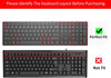 Silicone Keyboard Skin Cover for HP Pavilion 27-inch All in One PC xa0050/xa0080/xa0014/0370Nd/0010Na/0076Hk (Black)