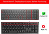 Silicone Keyboard Skin Cover for HP Pavilion 24-inch All in One xa0020/xa0032/xa0013w , 23.8 Inch All-in-One Desktop (Black)