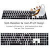 Silicone Keyboard Skin Cover for HP Pavilion 27-inch All in One PC xa0050/xa0080/xa0014/0370Nd/0010Na/0076Hk (Black)