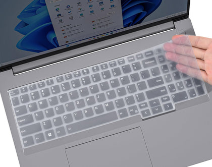 Silicone Keyboard Skin Cover for Lenovo ThinkBook 16 G6 G7 G8 & ThinkBook 16p G4 G5 G6 16 Inch Laptop Keyboard Skin Protector 2024-2025 (Transparent)