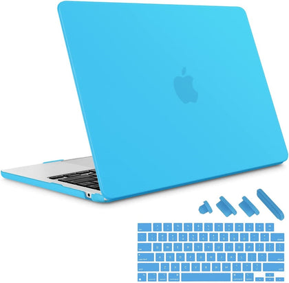 Matte Case Cover for Macbook Air 13 inch M2 A2681 Touch ID 2022 - 2023 (LightBlue)