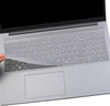 Silicone Keyboard Skin Cover for Lenovo Ideapad Slim 3/3i Gen10 and Ideapad Slim 5/5i Gen10 15 inch and 16 inch Laptops 2025 (Transparent)
