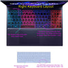 Silicone Keyboard Skin Cover for Acer Predator Helios Neo 16 PHN16-72 16 inch Gaming Laptop 2024-2025 (Transparent)