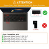 Silicone Keyboard Skin Cover for Galaxy Book 5/4/3/2 Pro 360 15.6” & 16” NP960XFG NP964XFG NP754XFG NP950QDB NP950XED 2026-2025 (Black)