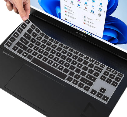 Silicone Keyboard Skin Cover for HP OMEN 17.3 Inch O17 17-ck1023TX 17-cm2027TX 17-ck1022TX 17-ck1020nr (Black)