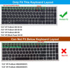 Silicone Keyboard Skin Cover for  HP EliteBook 650/655 G8 G9 G10 15.6