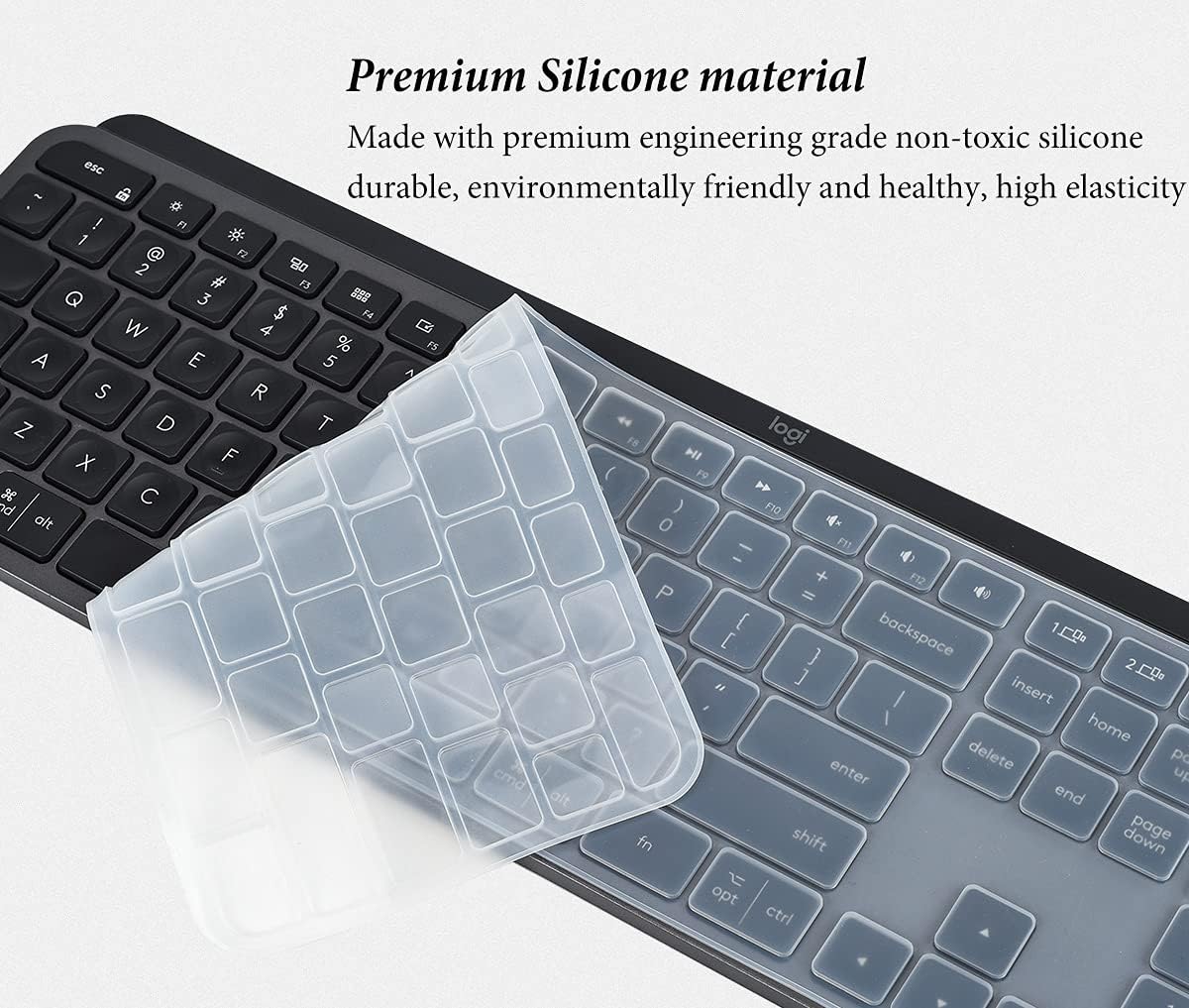 Logitech Computer Keyboard Cover Silicone Keyboard Skin Cover for Logitech MX Keys/Logitech Craft Advan ...