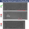 Silicone Keyboard Skin Cover for Asus ROG Strix Scar 18 G834 G835,ROG Strix G18 G814 G815 Laptop Keyboard Skin Protector 2024-2025 (Black)