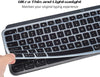 Silicone Keyboard Skin Cover for Logitech MX Keys/Logitech Craft Advanced Wireless Keyboard (Black)