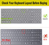 Silicone Keyboard Skin Cover for Lenovo Ideapad Slim 3/3i Gen10 and Ideapad Slim 5/5i Gen10 15 inch and 16 inch Laptops 2025 (Transparent)