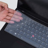 Silicone Keyboard Skin Cover for Lenovo ThinkPad X1 Carbon Gen 12 & 13, ThinkPad T14 T14s P14s L14 Gen 5 Series Laptop Keyboard Skin Protector 2024-2025 (Transparent)
