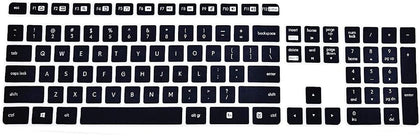 Silicone Keyboard Skin Cover for Logitech MK235 K375 K375S Keyboard (Black)