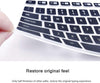 Silicone Keyboard Skin Cover for Logitech MK235 K375 K375S Keyboard (Black)