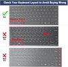 Silicone Keyboard Skin Cover for Lenovo Yoga Slim 7/7i/7x 14.5, Yoga Slim Pro 7/9i, Yoga Pro 7 & Pro 9/9i 14.5 (Gen 8) (Black)