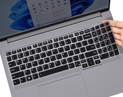 Silicone Keyboard Skin Cover for Lenovo ThinkBook 16 G6 G7 G8 & ThinkBook 16p G4 G5 G6 16 Inch Laptop Keyboard Skin Protector 2024-2025 (Black)