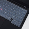 Silicone Keyboard Skin Cover for Lenovo ThinkPad X1 Carbon Gen 12 & 13, ThinkPad T14 T14s P14s L14 Gen 5 Series Laptop Keyboard Skin Protector 2024-2025 (Transparent)