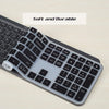 Silicone Keyboard Skin Cover for Logitech MX Keys/Logitech Craft Advanced Wireless Keyboard (Black)