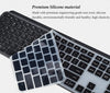 Silicone Keyboard Skin Cover for Logitech MX Keys/Logitech Craft Advanced Wireless Keyboard (Black)