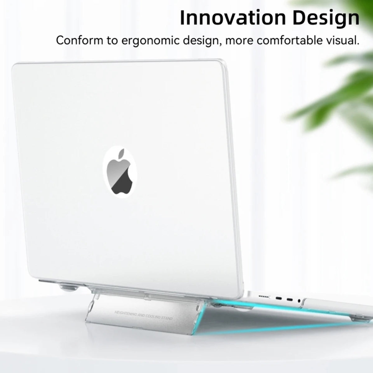 Anti-Fingerprint Case Cover for Macbook Air 13 inch M2 A2681 Touch ID 2022 - 2023 (Transparent)