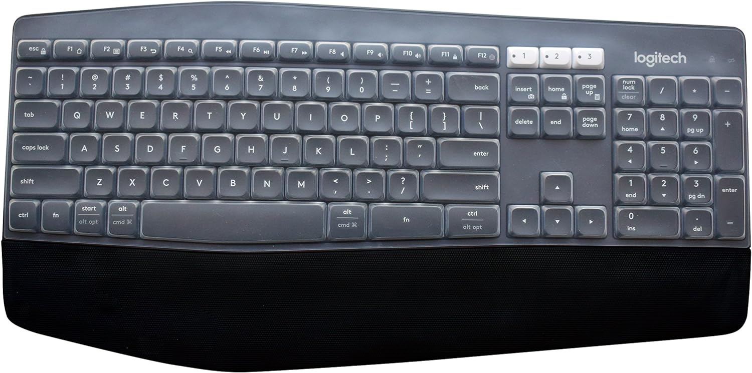 Logitech Main Cover Silicone Keyboard Skin Cover for Logitech MK850 MK875 & Logitech MK825 ...