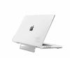 Anti-Fingerprint Case Cover for Macbook Air 13 inch M1 A2337 / A2179 Touch ID 2020-2021 with Folding Stand (Transparent)