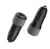 Fast Car Charger 38W PD+QC3.0 Dual Port USB With USB-C Cable