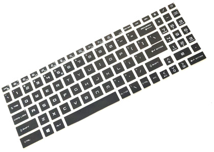 Silicone Keyboard Skin Cover for Msi Bravo 17 C7V D7U CreatorPro X17 Z17 M17 17.3 inch 2021-2024 Gaming Laptop (Black)