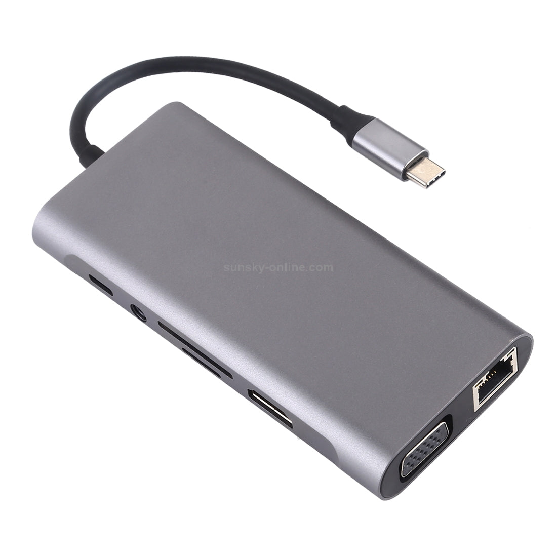 TOTU 11-in-1 USB C Hub With Ethernet, 4K HDMI, VGA, PD Charging - MacBook & Type C Laptop Adapter